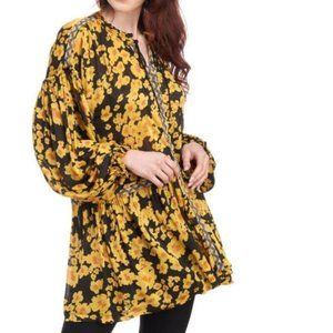 Free People Adorable Flower Tunic